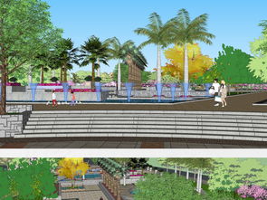 精品詳細(xì)街頭公園景觀su模型設(shè)計素材 城市規(guī)劃模型大全 18577204